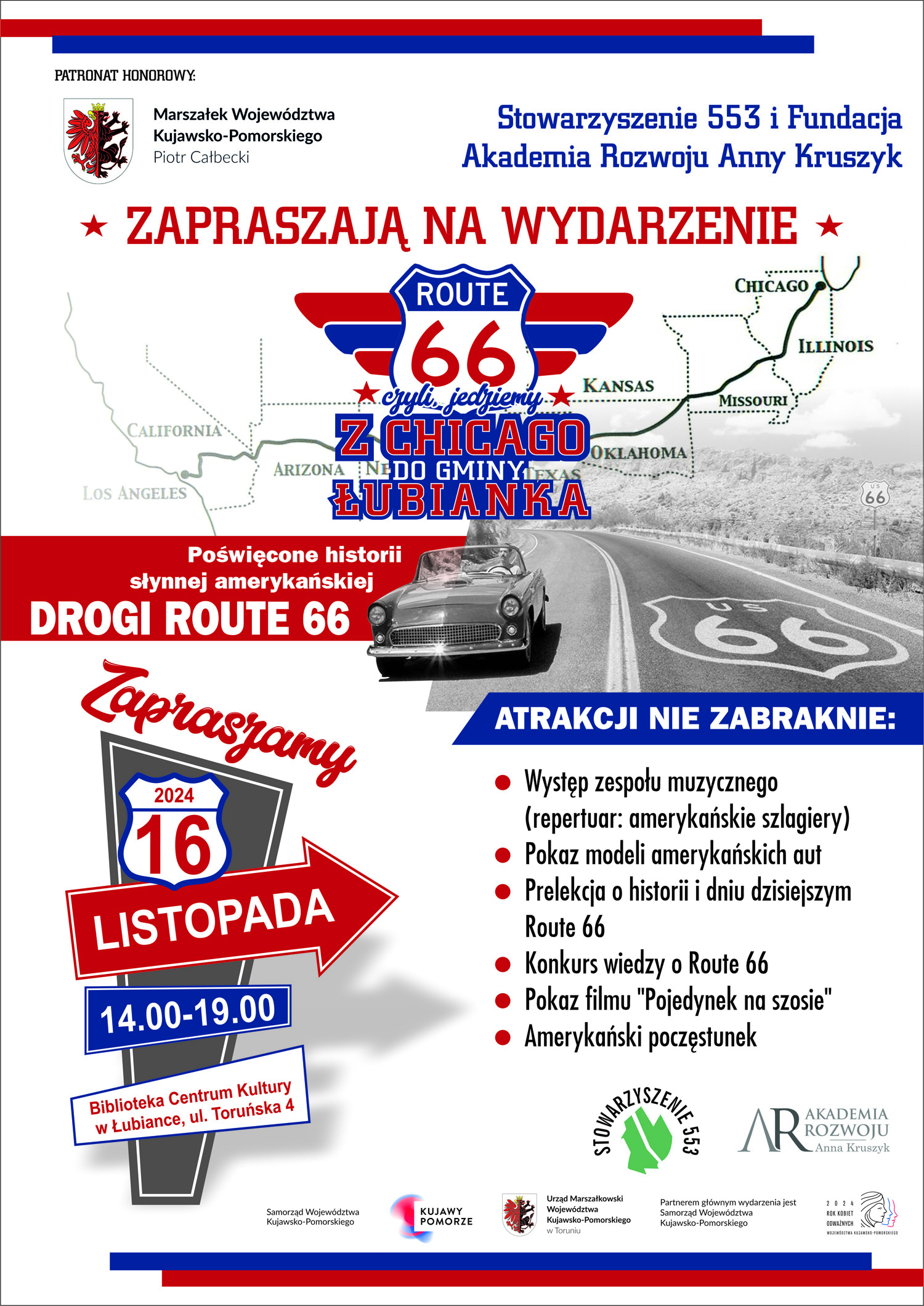 Szczegółowy harmonogram podróży Route 66